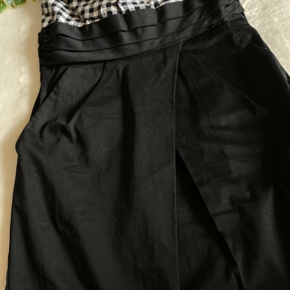 Trixxi black dress with white checkers - Picture 4 of 4